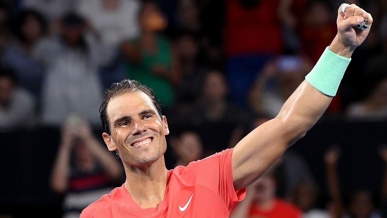 Nadal returns to singles play with win at Brisbane