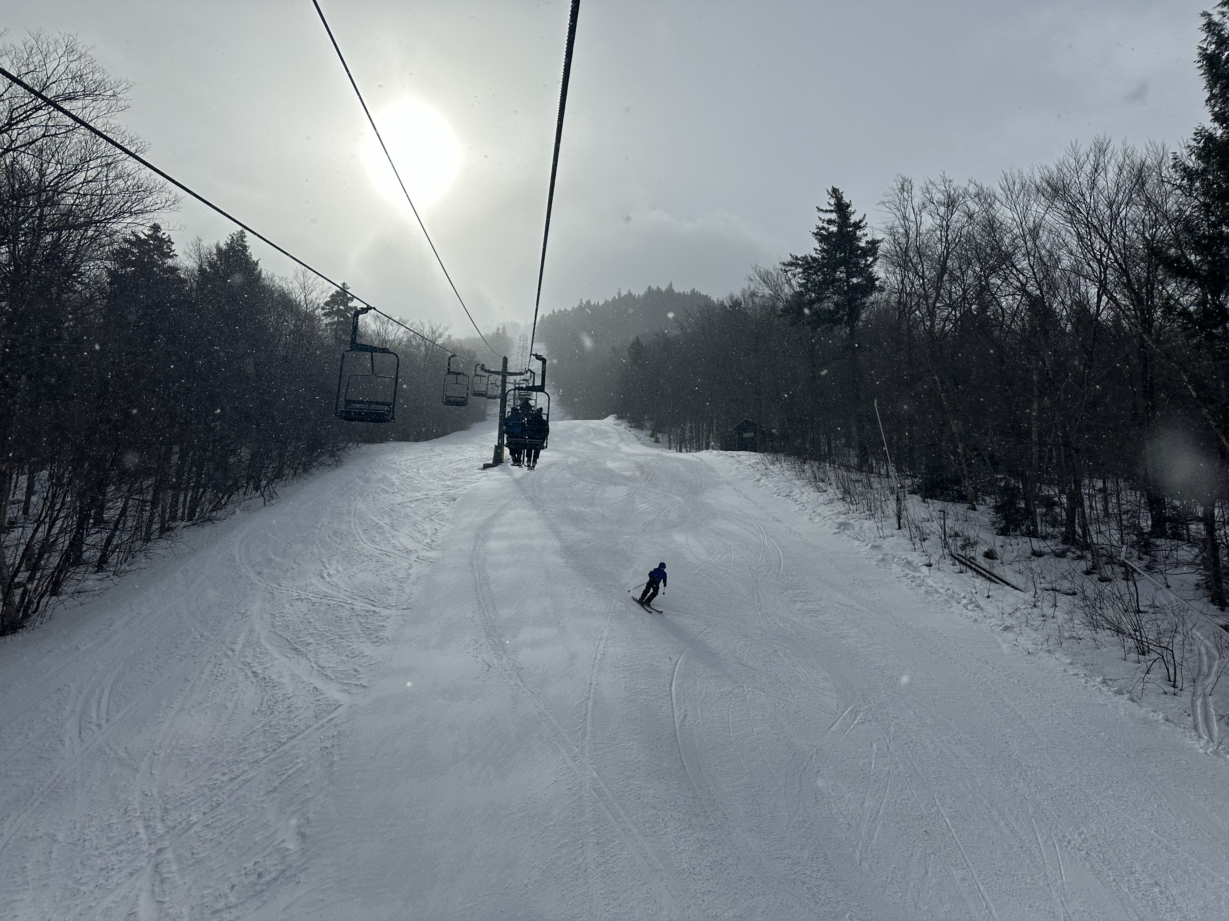 Snow showers with breaks of sun