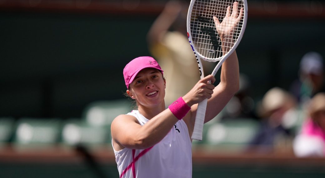 Swiatek swamps Sakkari, wins Indian Wells title