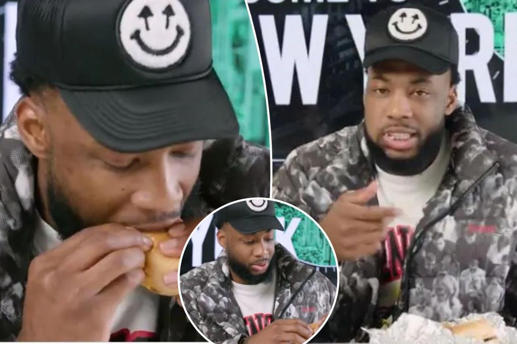 Mike Williams chows down on New Jersey breakfast sandwich sent by fan after signing with Jets Mike Williams chows down on New Jersey breakfast sandwich sent by fan after signing with Jets