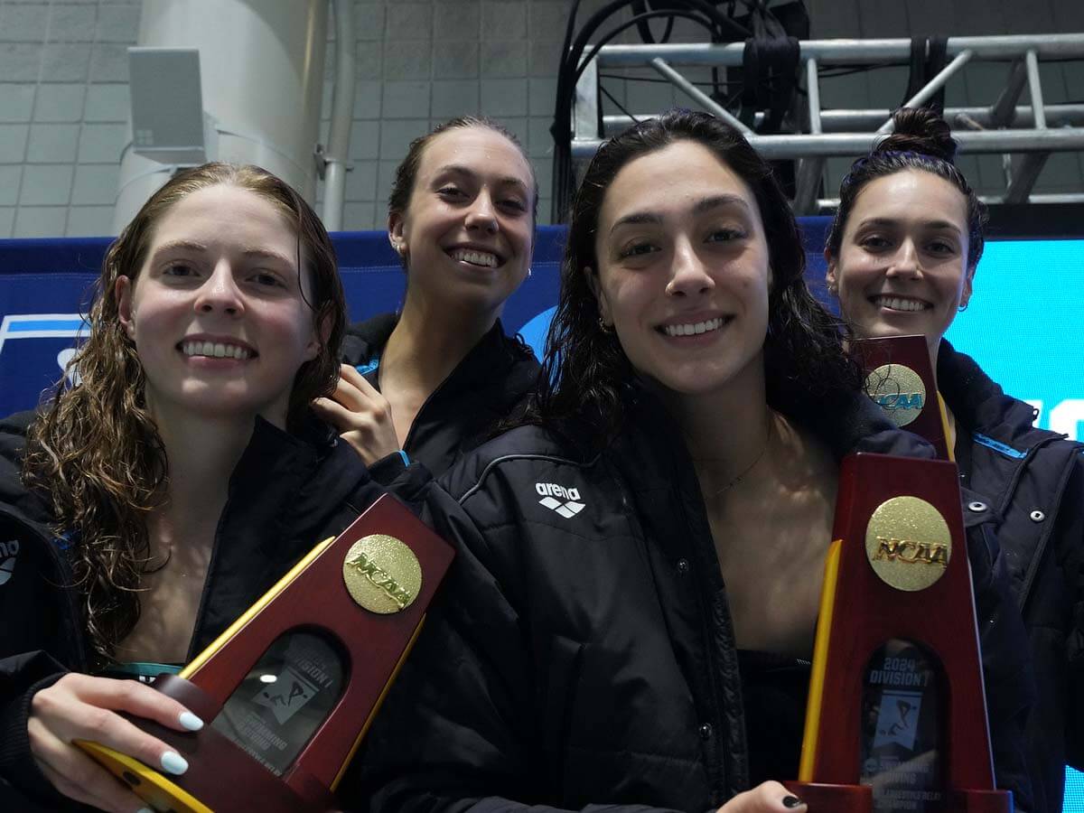 NCAA Women’s Championships: Gretchen Walsh Splits 20.23 as Virginia Wins 200 Free Relay, Builds Team Lead NCAA Women’s Championships: Gretchen Walsh Splits 20.23 as Virginia Wins 200 Free Relay, Builds Team Lead