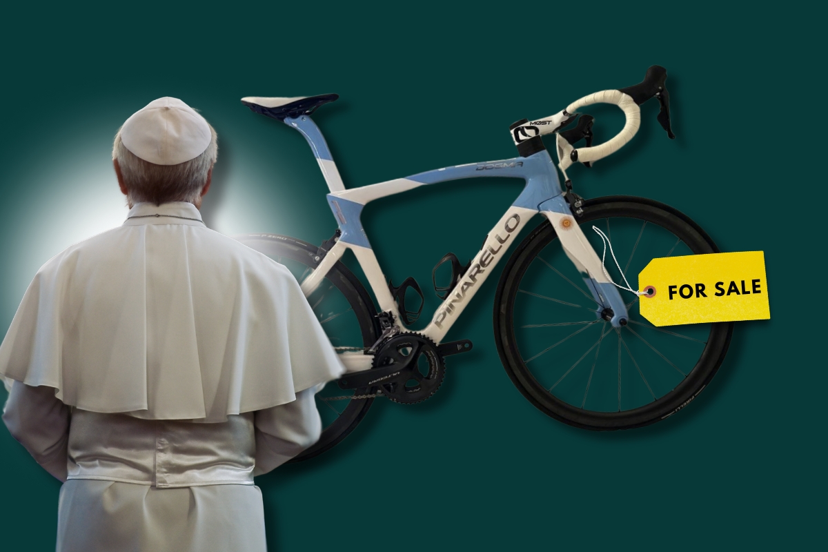 Holy Smoke! The Pope Is Selling His Bicycle Holy Smoke! The Pope Is Selling His Bicycle