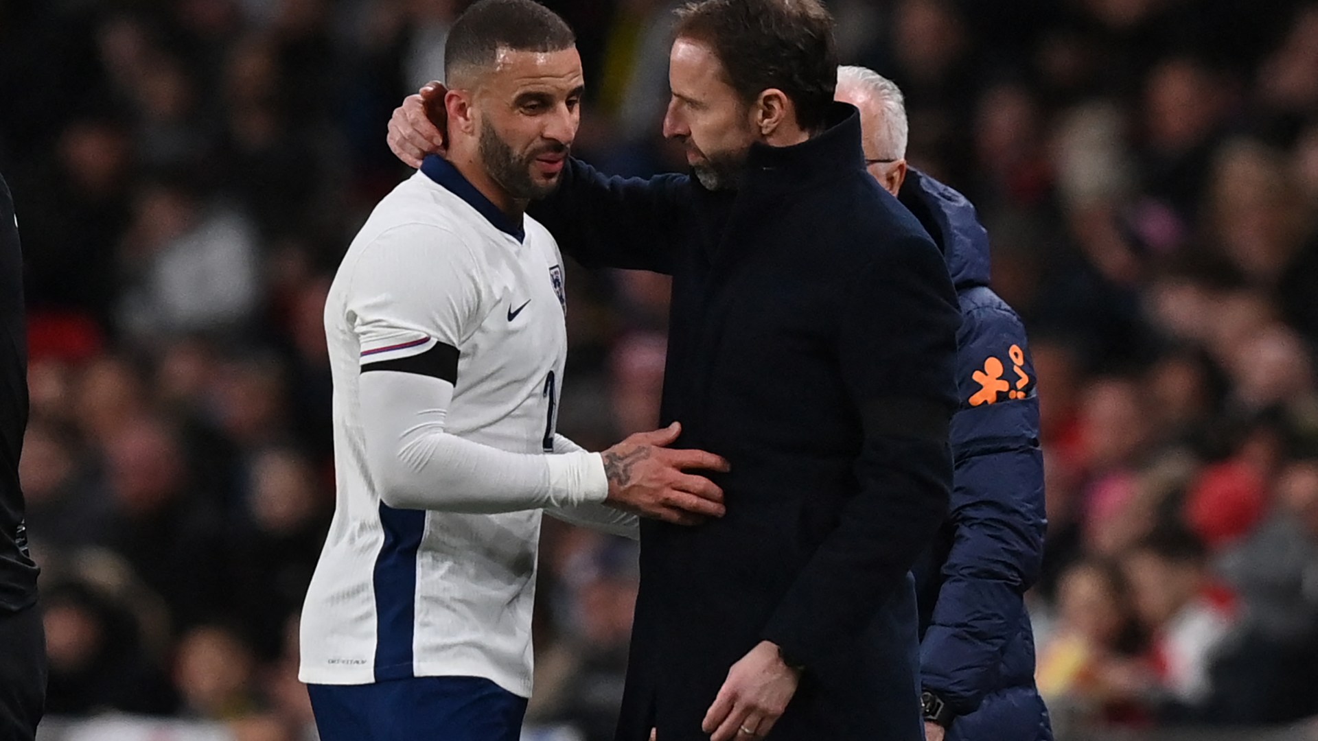 Man City in major blow ahead of Arsenal clash as Kyle Walker goes off injured for England against Brazil
