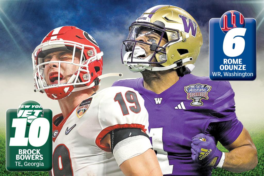NFL Mock Draft 3.0: Quarterbacks fly off board early as Giants, Jets add elite playmakers