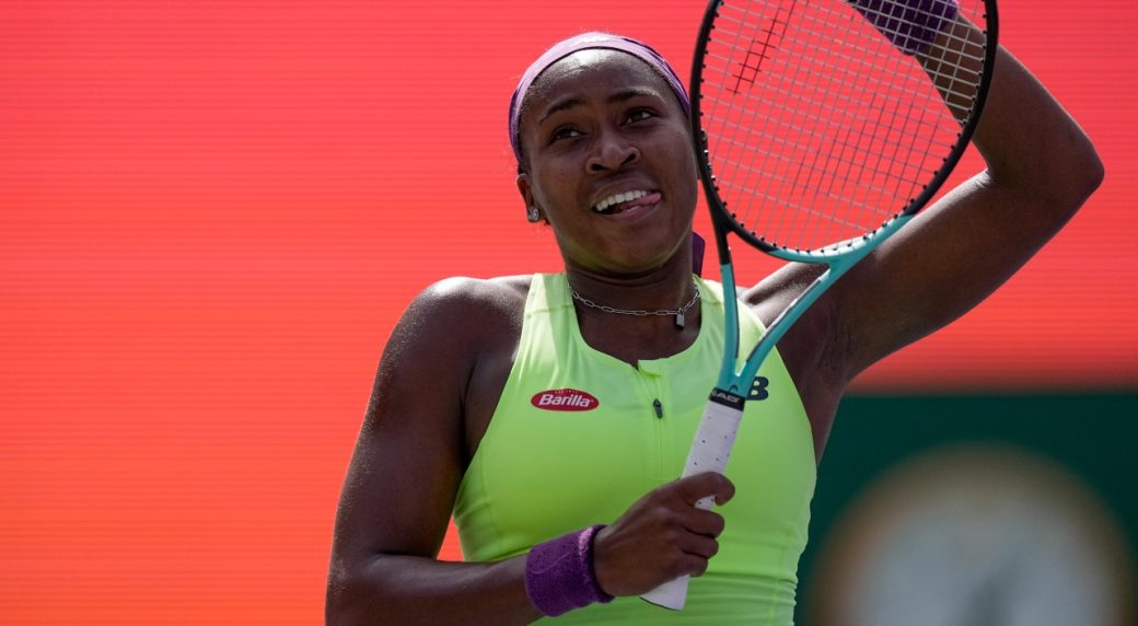 Gauff beats Dodin to advance at Miami Open