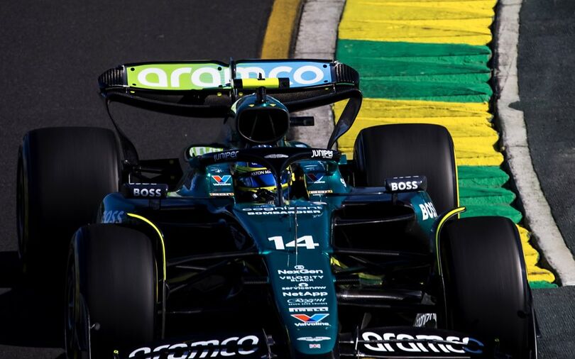 Alonso hit with 20-second penalty for incident with Russell