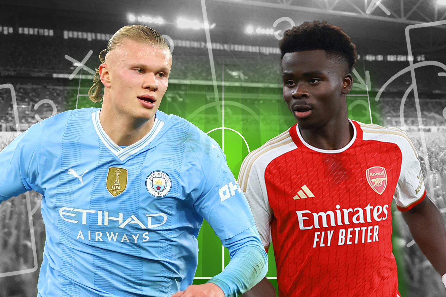 Man City vs Arsenal team news and line-ups: Stones and Walker absent, as Saka in XI alongside former Etihad star