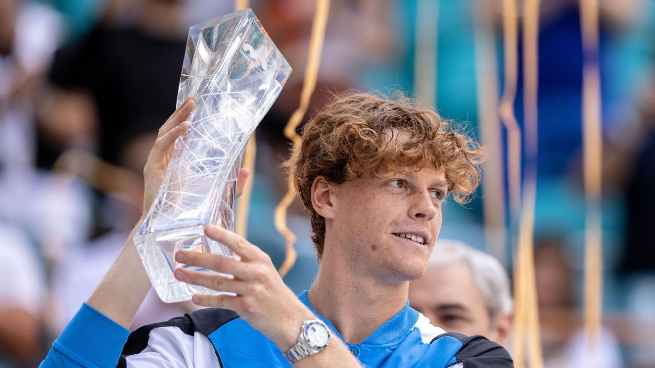 Sinner takes Miami title as red-hot '24 continues
