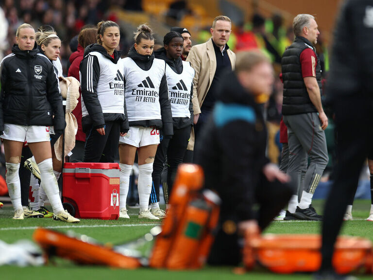 Arsenal's Maanum stable after collapsing during Women's League Cup final