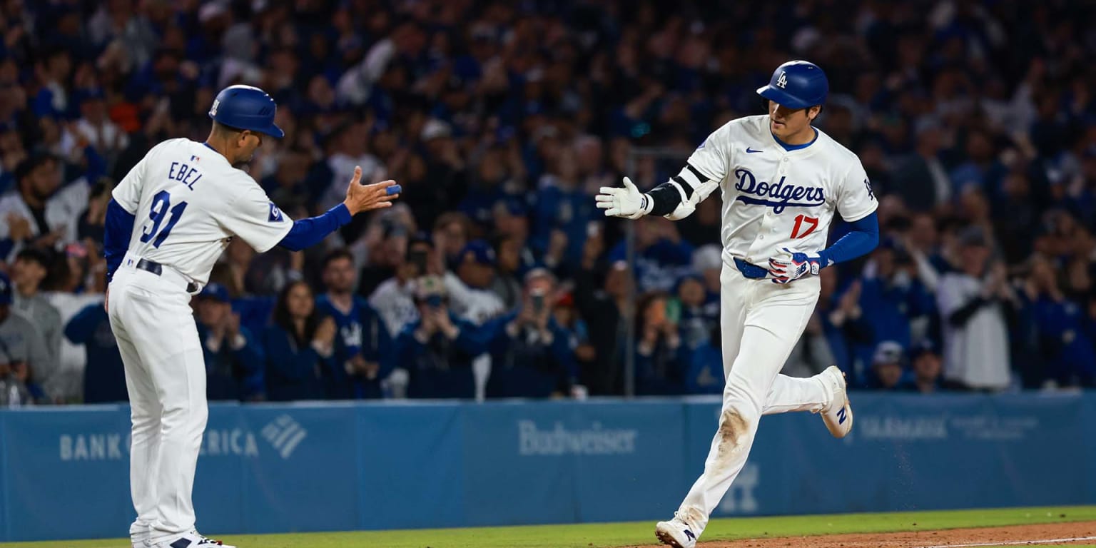 Ohtani clubs 1st Dodgers HR: 'Honestly, very relieved'