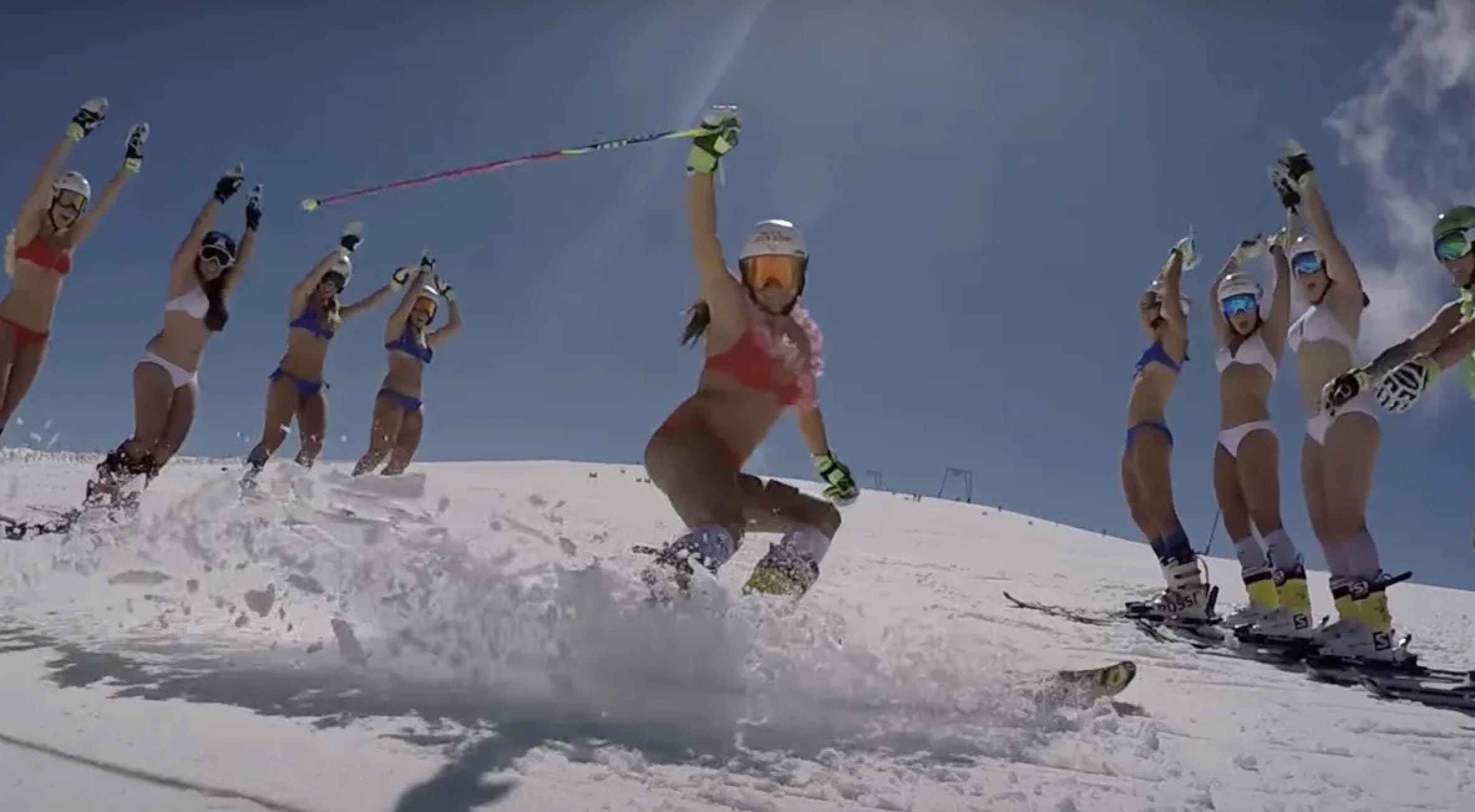 The Most Elite Collection of Swimsuit Skiers Ever Assembled The Most Elite Collection of Swimsuit Skiers Ever Assembled