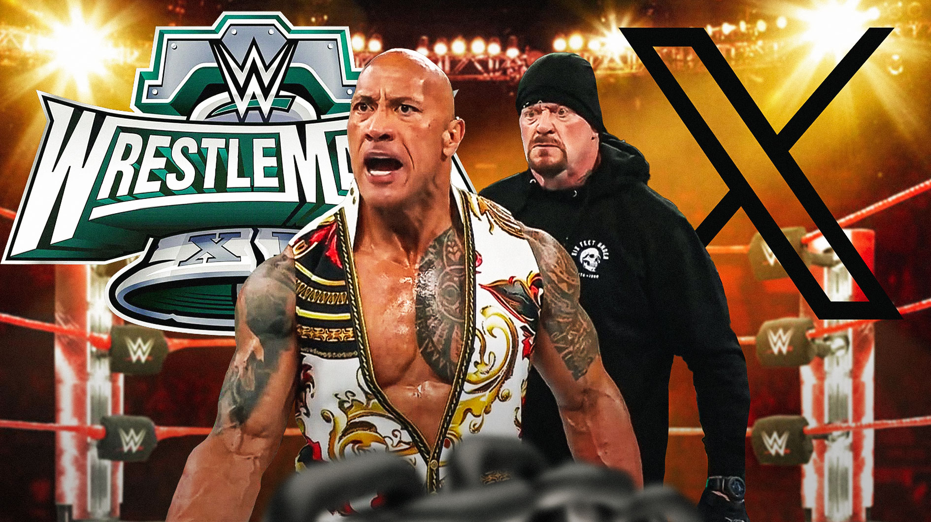 The Undertaker surprises The Rock at WrestleMania 40 in the next great WWE meme The Undertaker surprises The Rock at WrestleMania 40 in the next great WWE meme