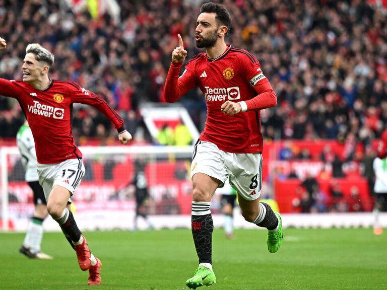 Watch: Fernandes pounces on Liverpool error to score from center circle