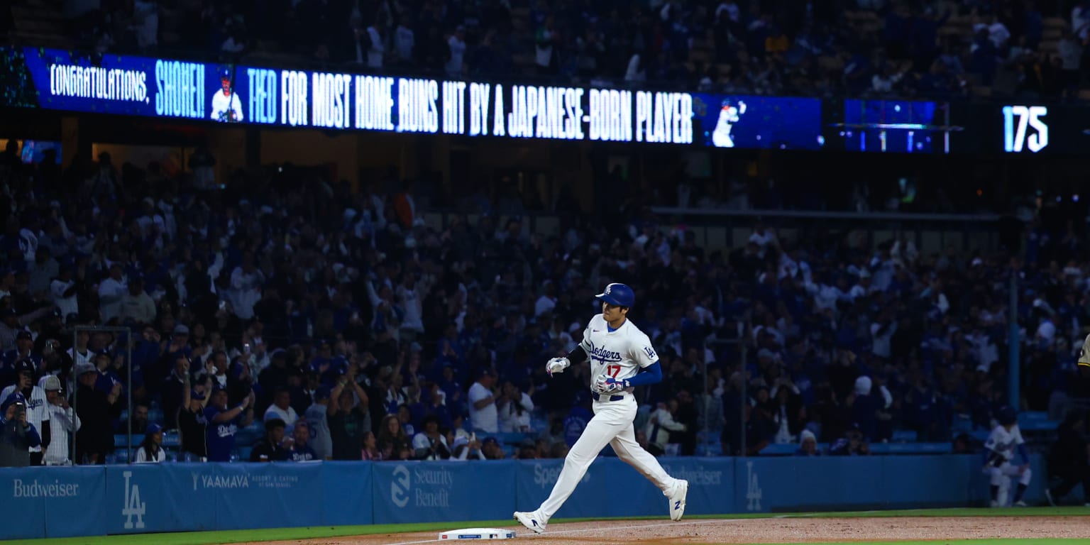 Ohtani ties Matsui for most HRs by Japanese-born MLB player