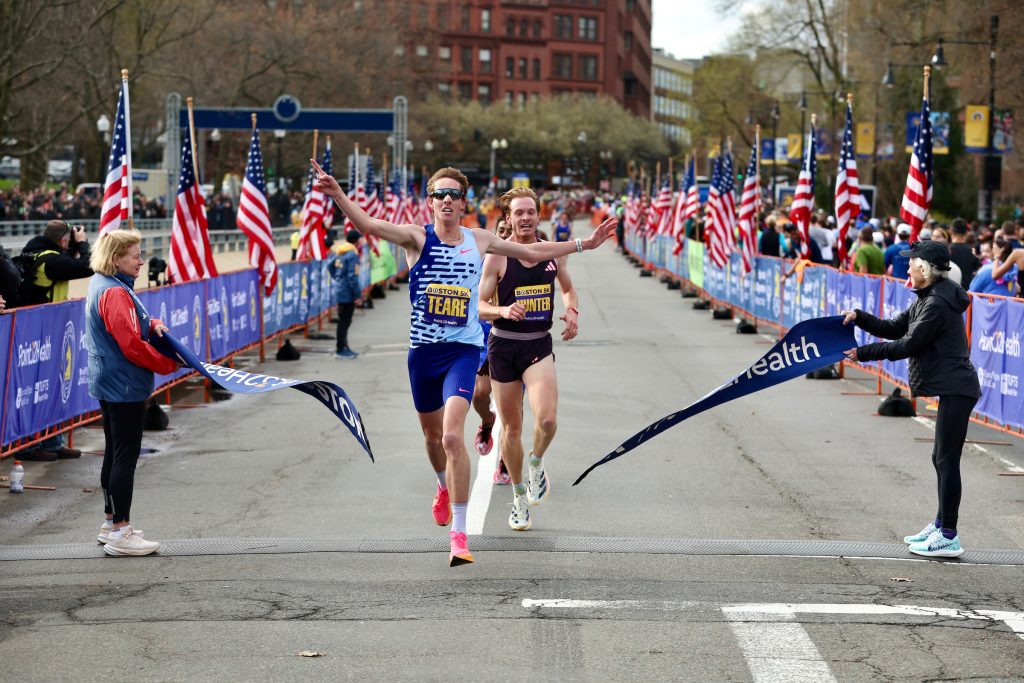 Cooper Teare (13:38) & Krissy Gear (4:43) Win Tight Battles at 2024 Boston 5K & BAA Mile