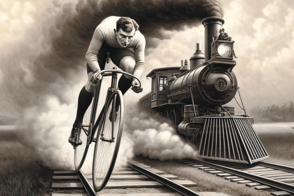 The Day a Bicycle Outraced a Train in 1899 The Day a Bicycle Outraced a Train in 1899