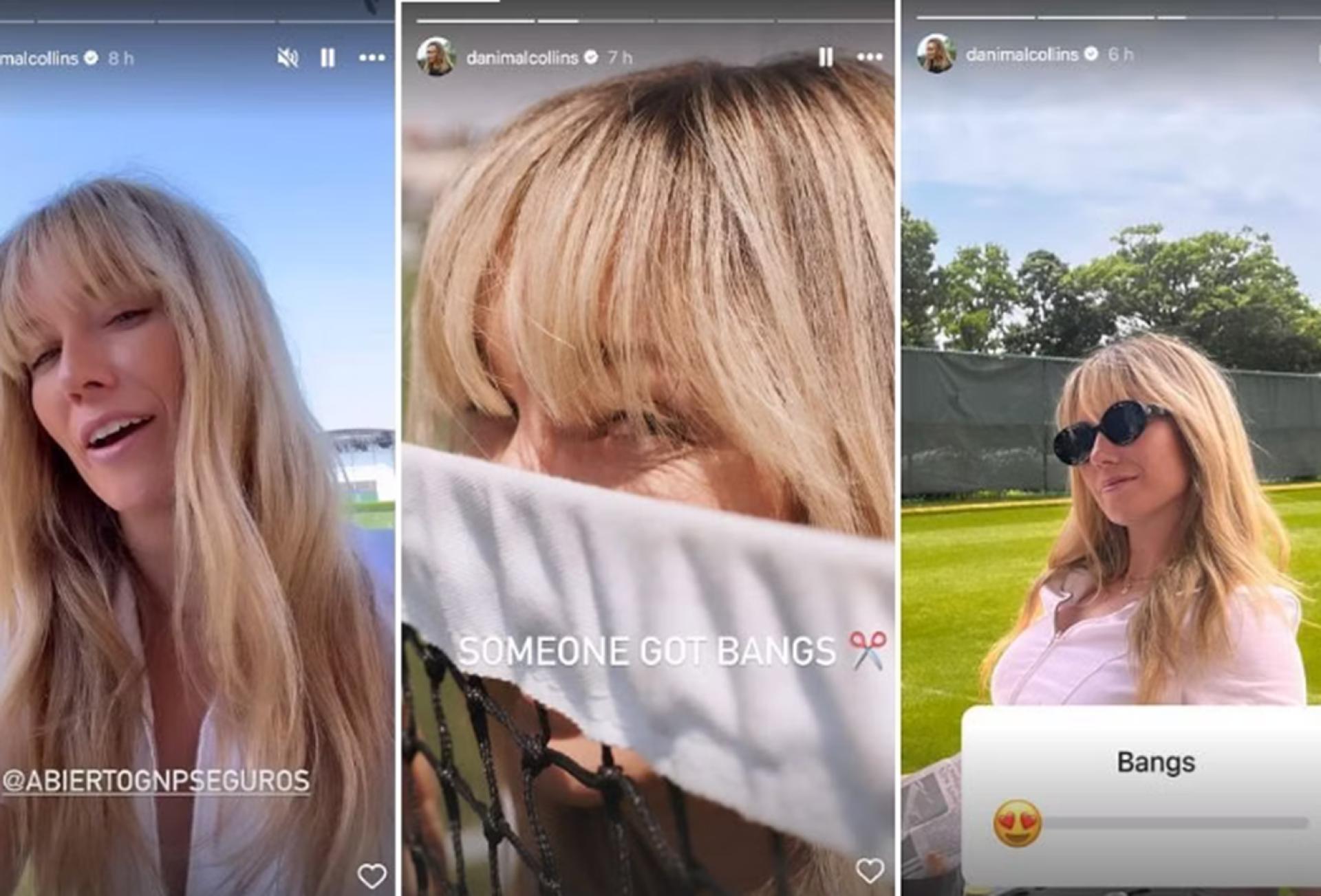 Danielle Collins' show her new grass-courts hairstyle: "Someone got bangs!" Danielle Collins' show her new grass-courts hairstyle: "Someone got bangs!"