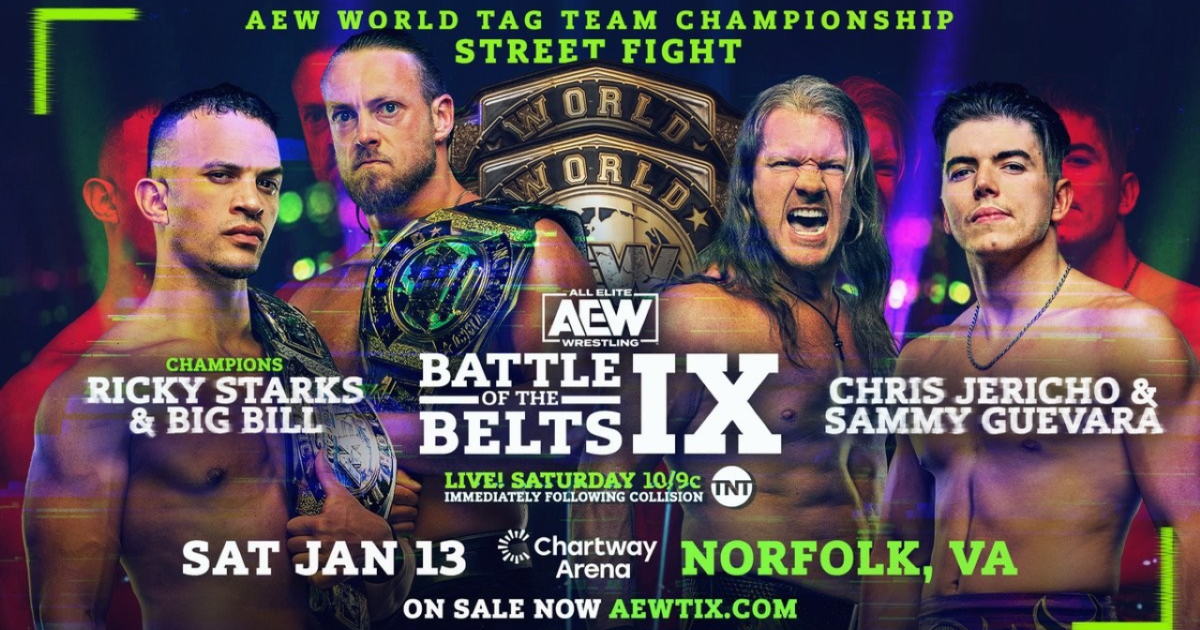 AEW Tag Team Title Match Announced For Battle Of The Belts IX