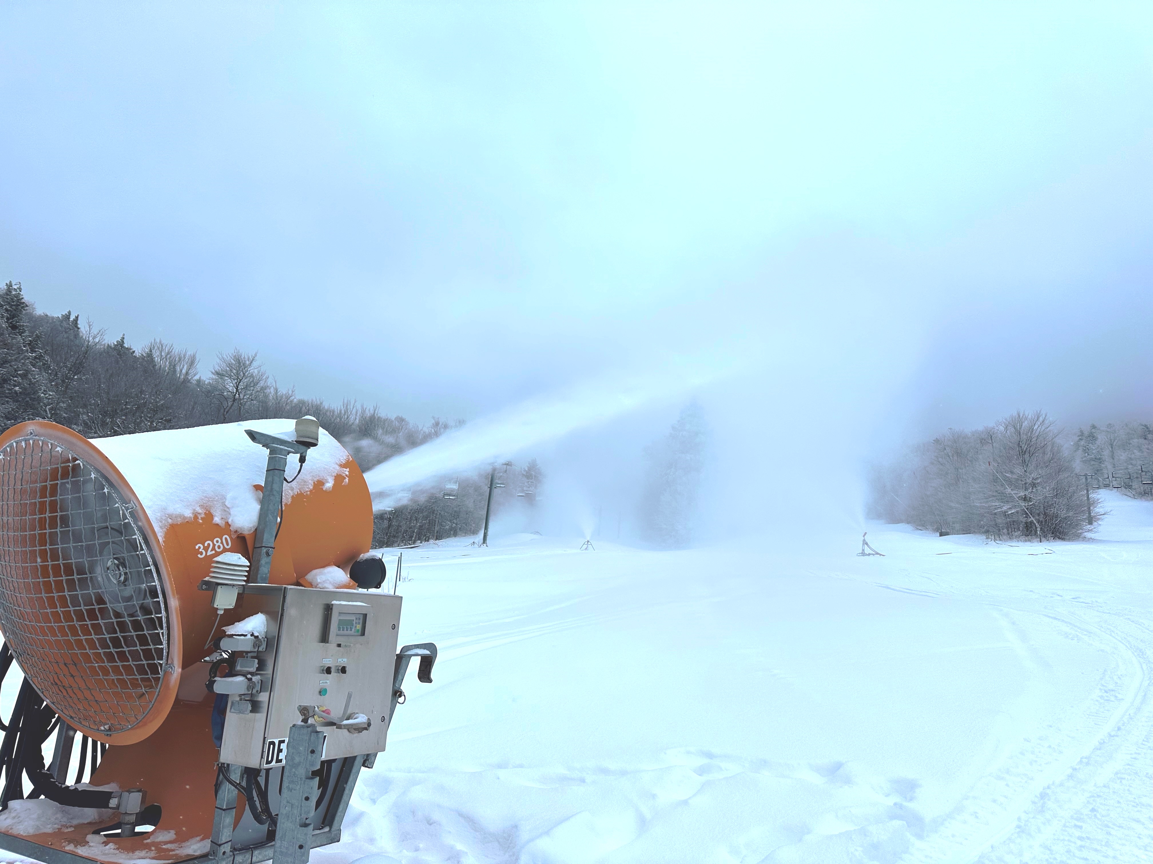 Snowmaking continues Snowmaking continues