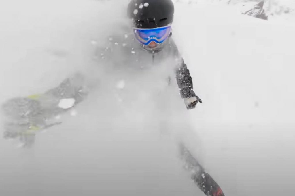 Skier Catches Deep Snow During Snowbird's "First Powder Day Of 2024"