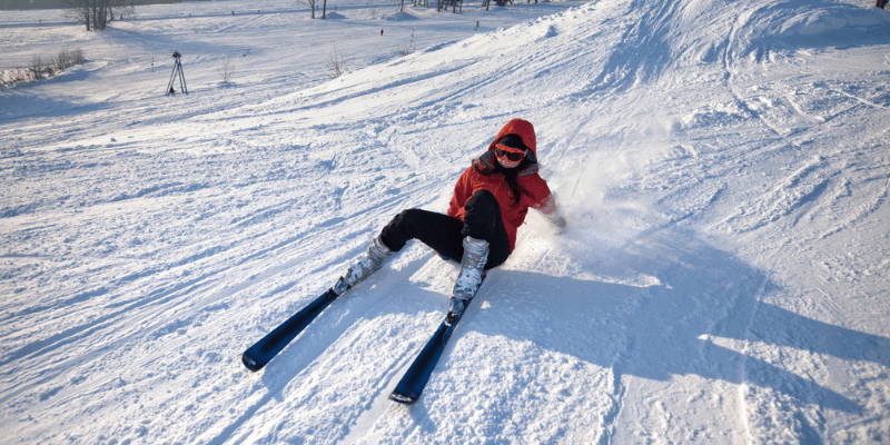 How to Get Up After Falling on Skis