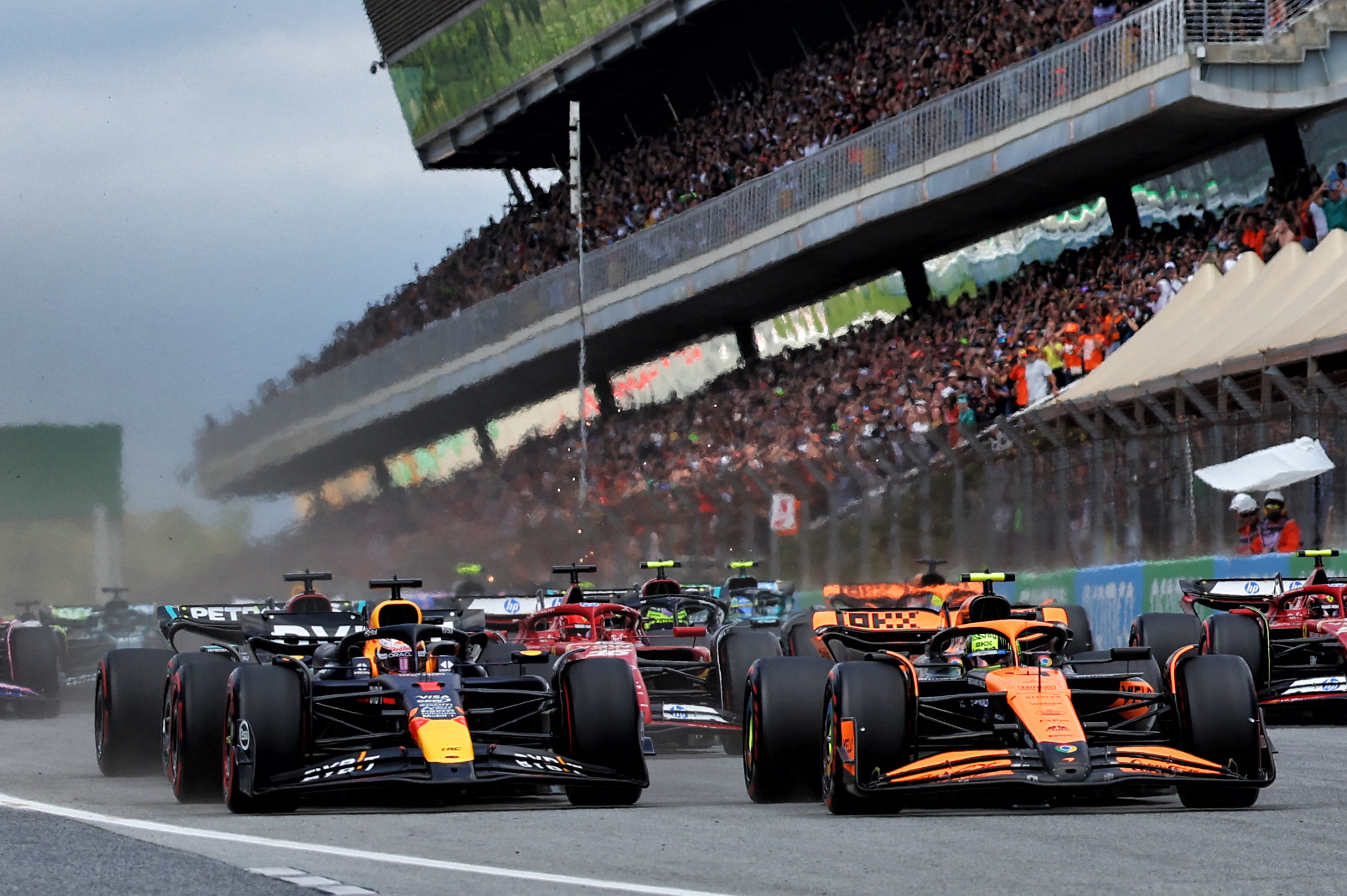 McLaren: Norris launch off the grid not a factor in Spanish GP loss