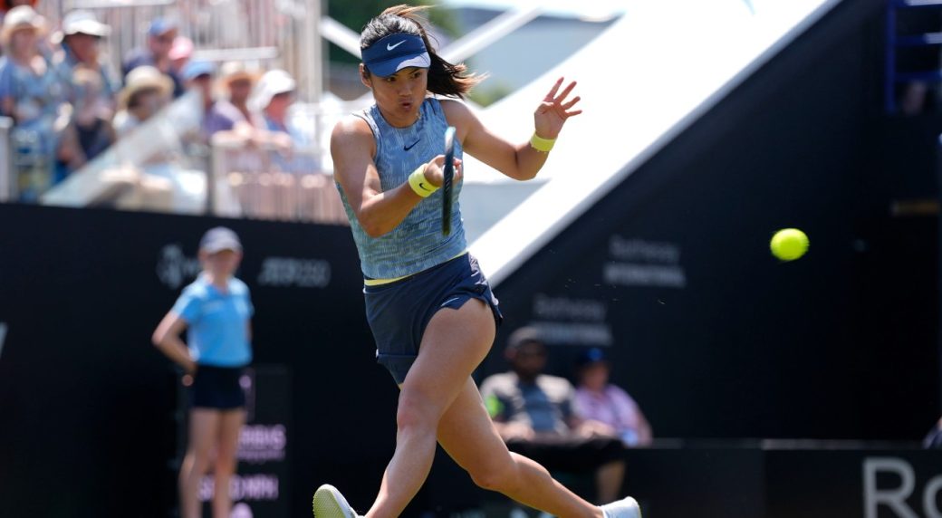 Emma Raducanu beats Sloane Stephens at Eastbourne International