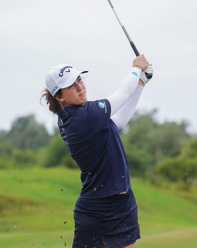The former ballerina with the golfing world at her feet