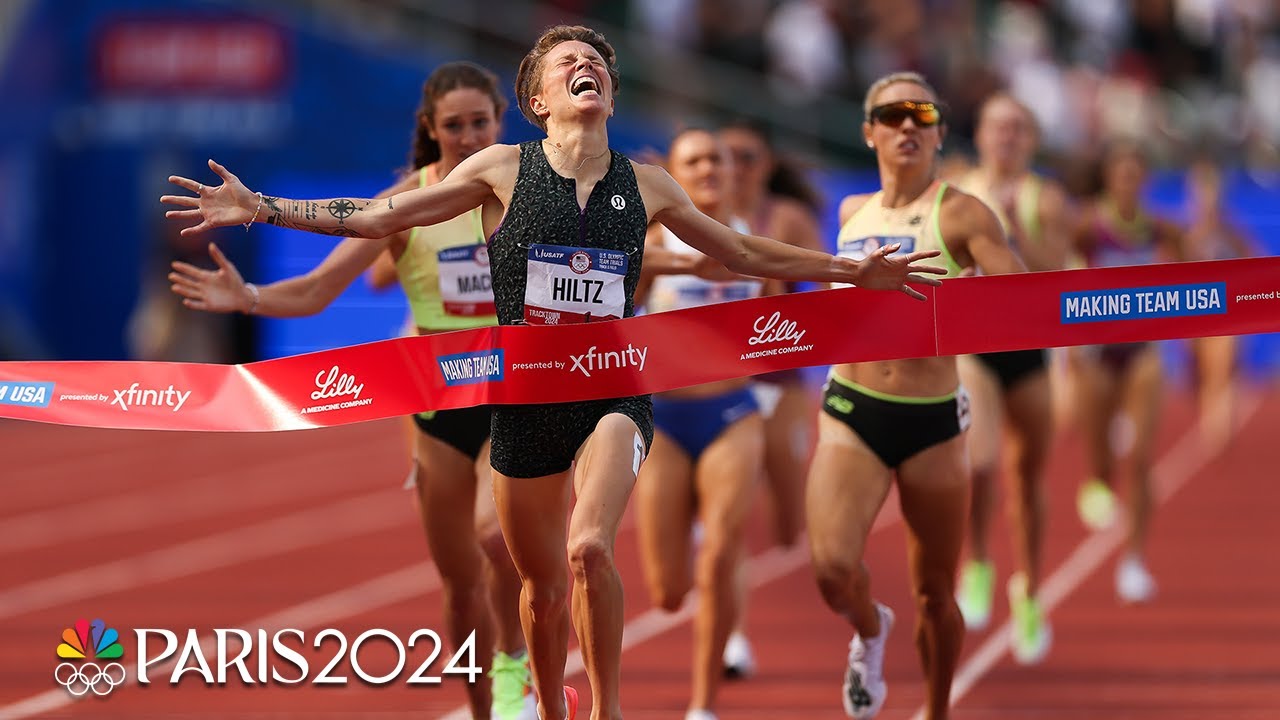Nikki Hiltz (3:55.33) wins historically fast Olympic Trials 1500 final as 3 break 3:56.00