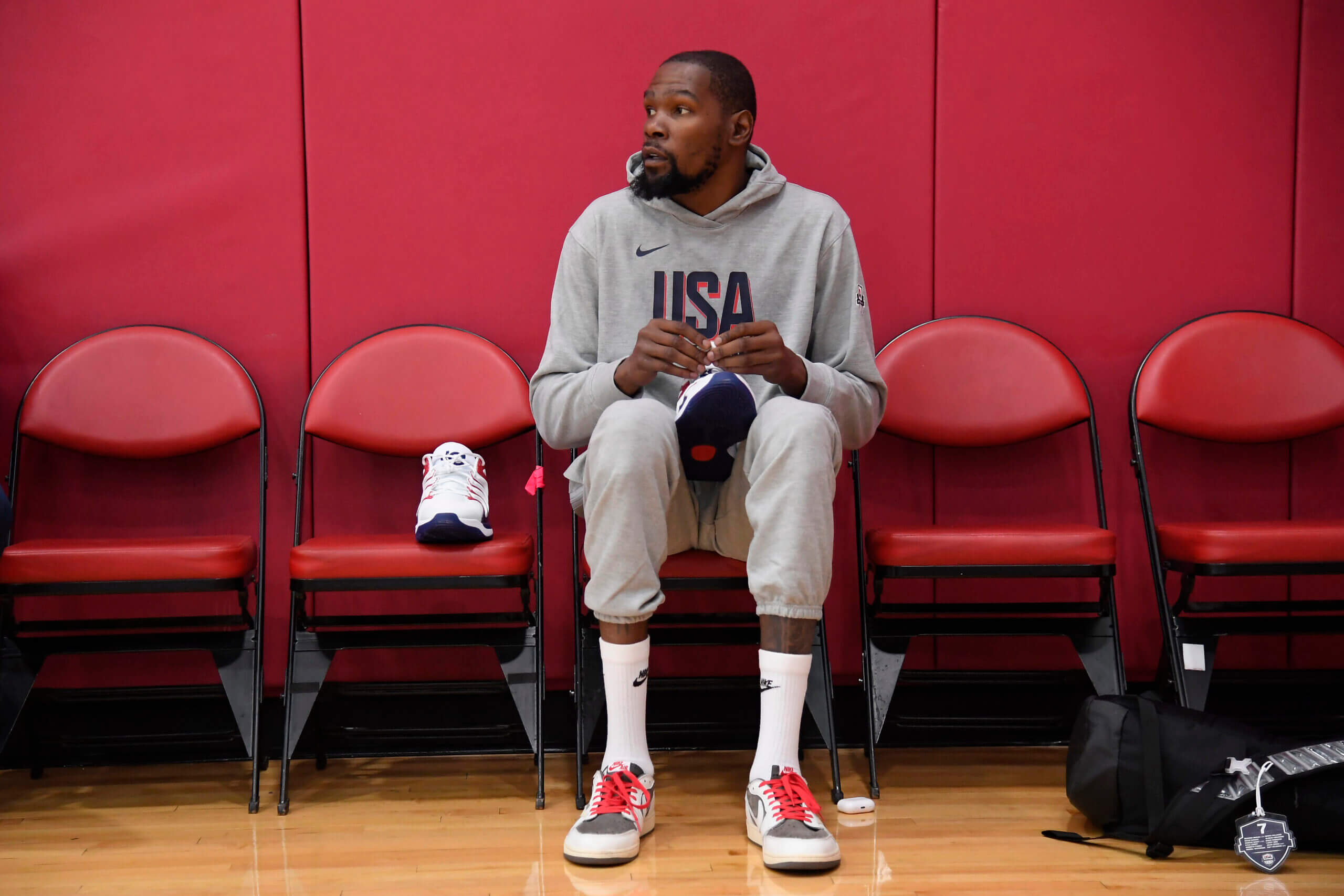 Kevin Durant misses first 2 days of Team USA training camp with calf strain: Sources