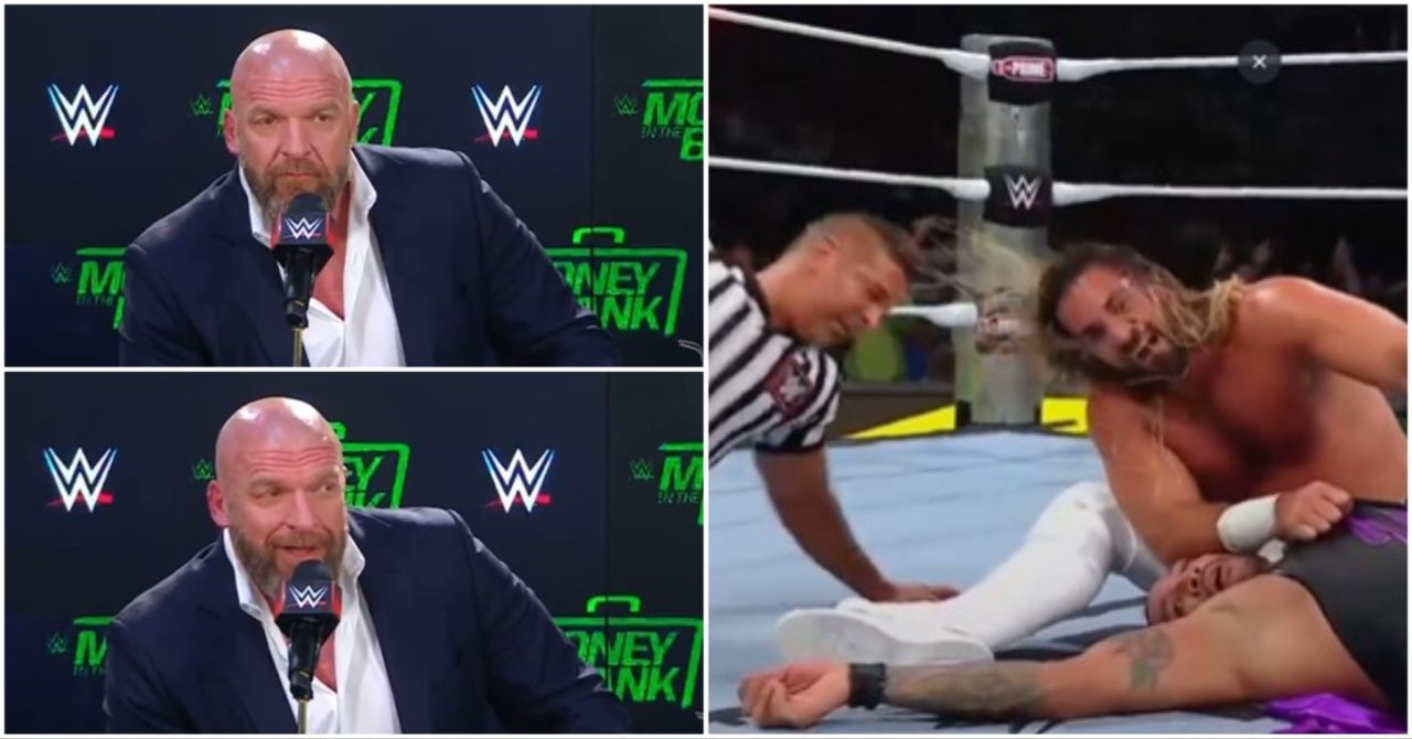 Triple H Addresses Awkward WWE Mistake at Money in the Bank Triple H Addresses Awkward WWE Mistake at Money in the Bank