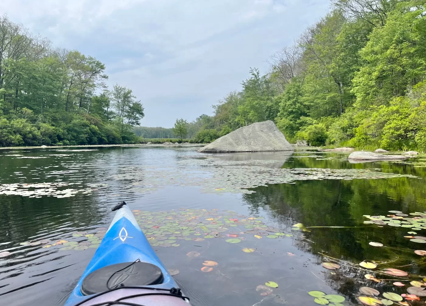 Paddling Lake Welch in Harriman State Park