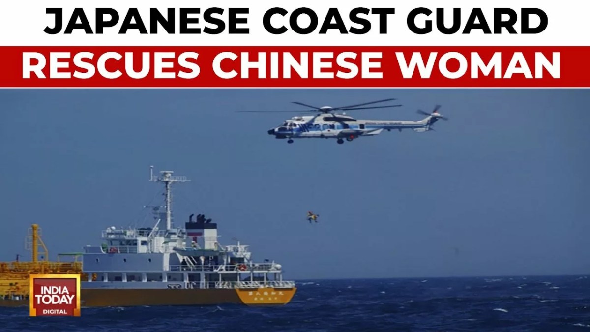 Chinese Swimmer Swept Out To Sea Rescued By Japanese Coast Guard | India Today Chinese Swimmer Swept Out To Sea Rescued By Japanese Coast Guard | India Today