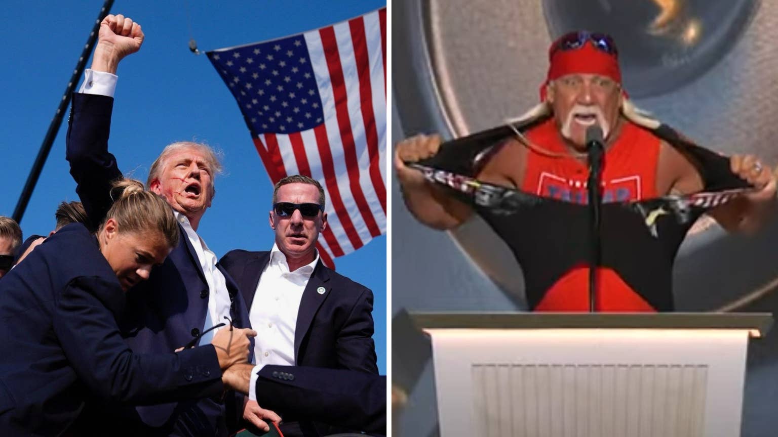 Hulk Hogan lauds 'hero' Donald Trump during electrifying RNC Convention speech