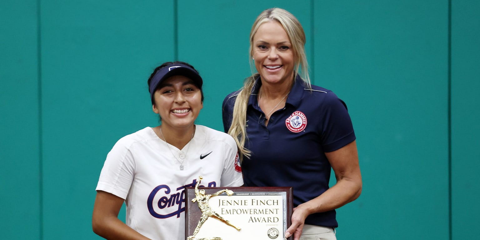 Pedroza receives Jennie Finch Empowerment Award amid All-Star weekend Pedroza receives Jennie Finch Empowerment Award amid All-Star weekend