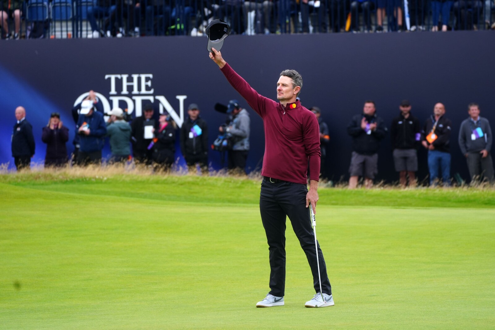 Mixed emotions as Justin Rose choking back tears