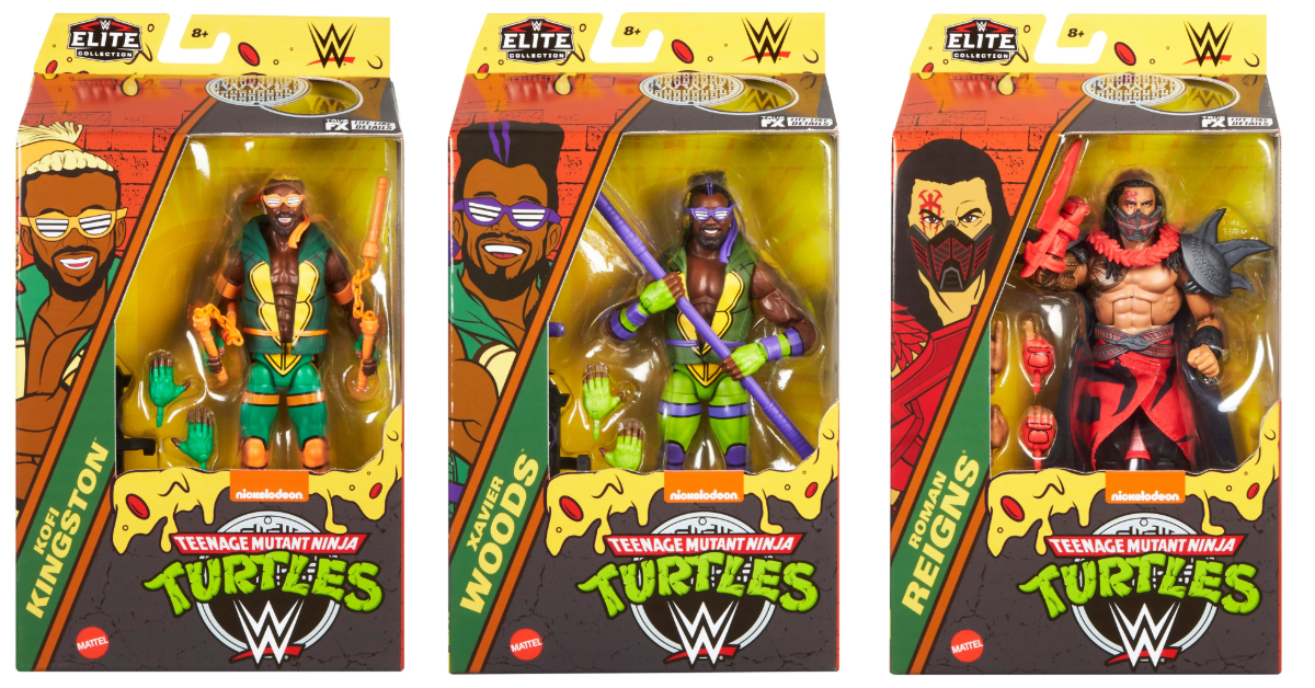 Links Up for WWE x Teenage Mutant Ninja Turtles Roman Reigns & New Day