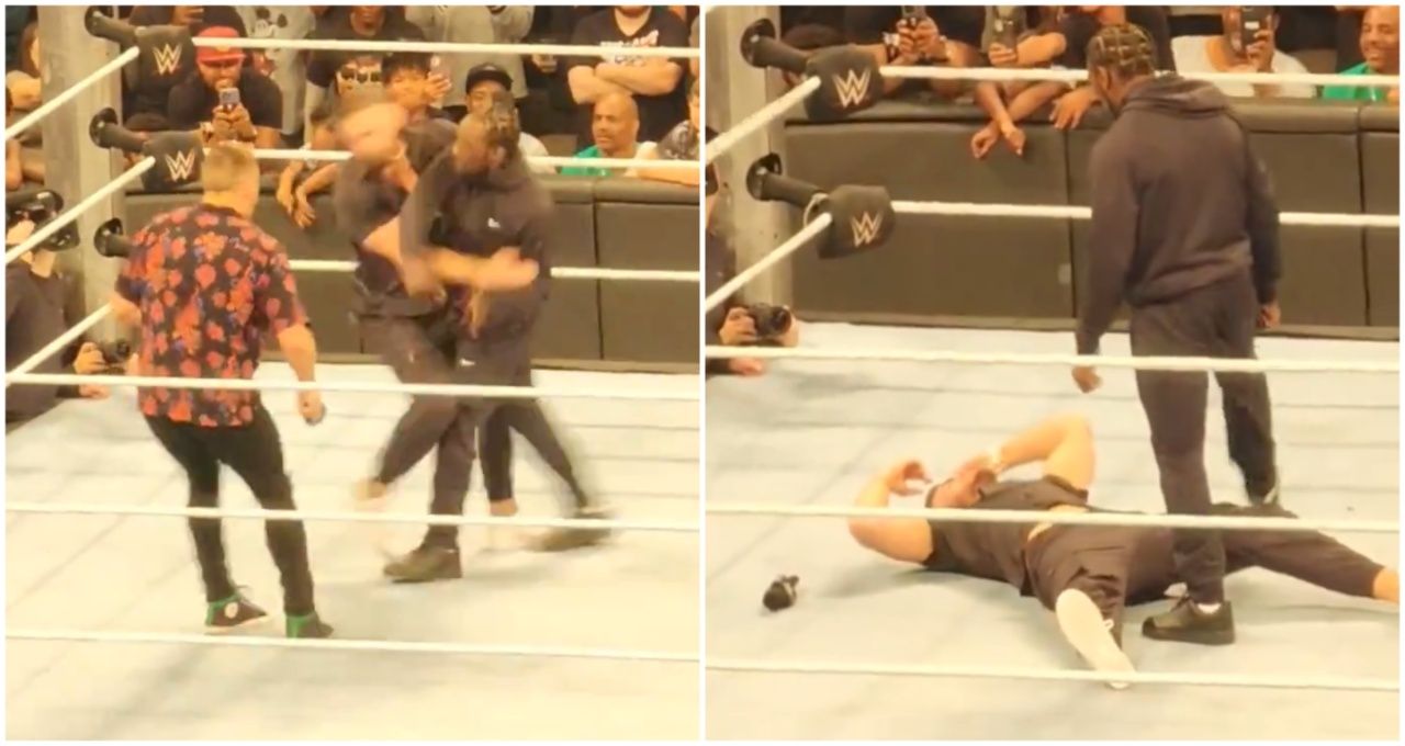 Terence Crawford 'Knocks Out' WWE Superstar on SmackDown