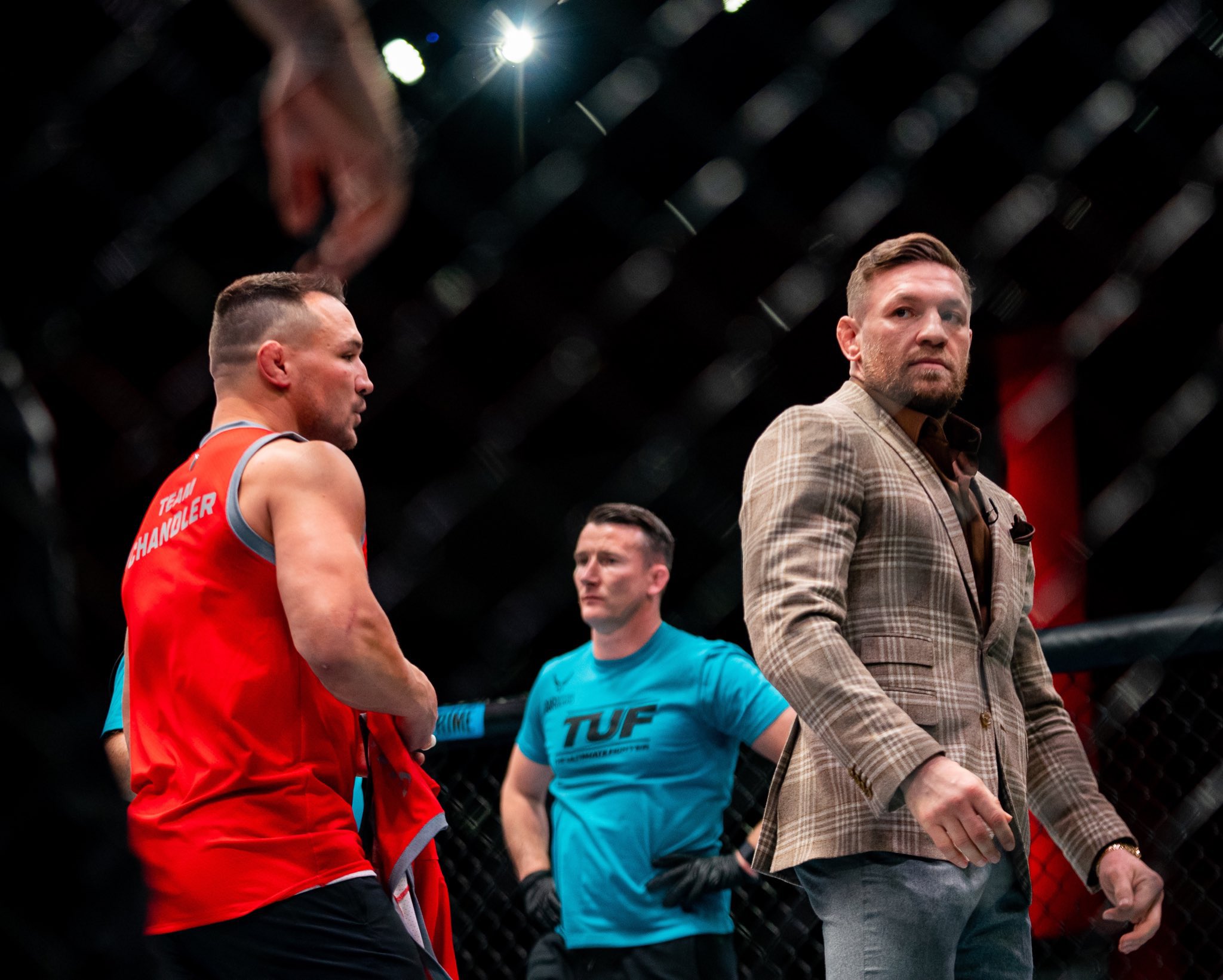 Conor McGregor to Michael Chandler – “Hey bum beggar. The foot is fully healed”