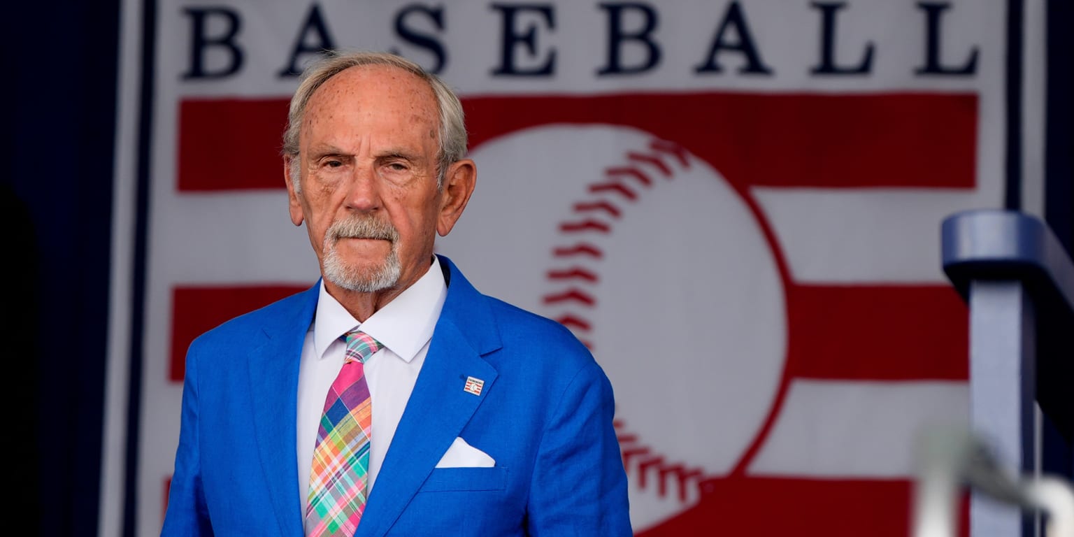 Emotional and eloquent, Leyland deeply touched by HOF induction Emotional and eloquent, Leyland deeply touched by HOF induction