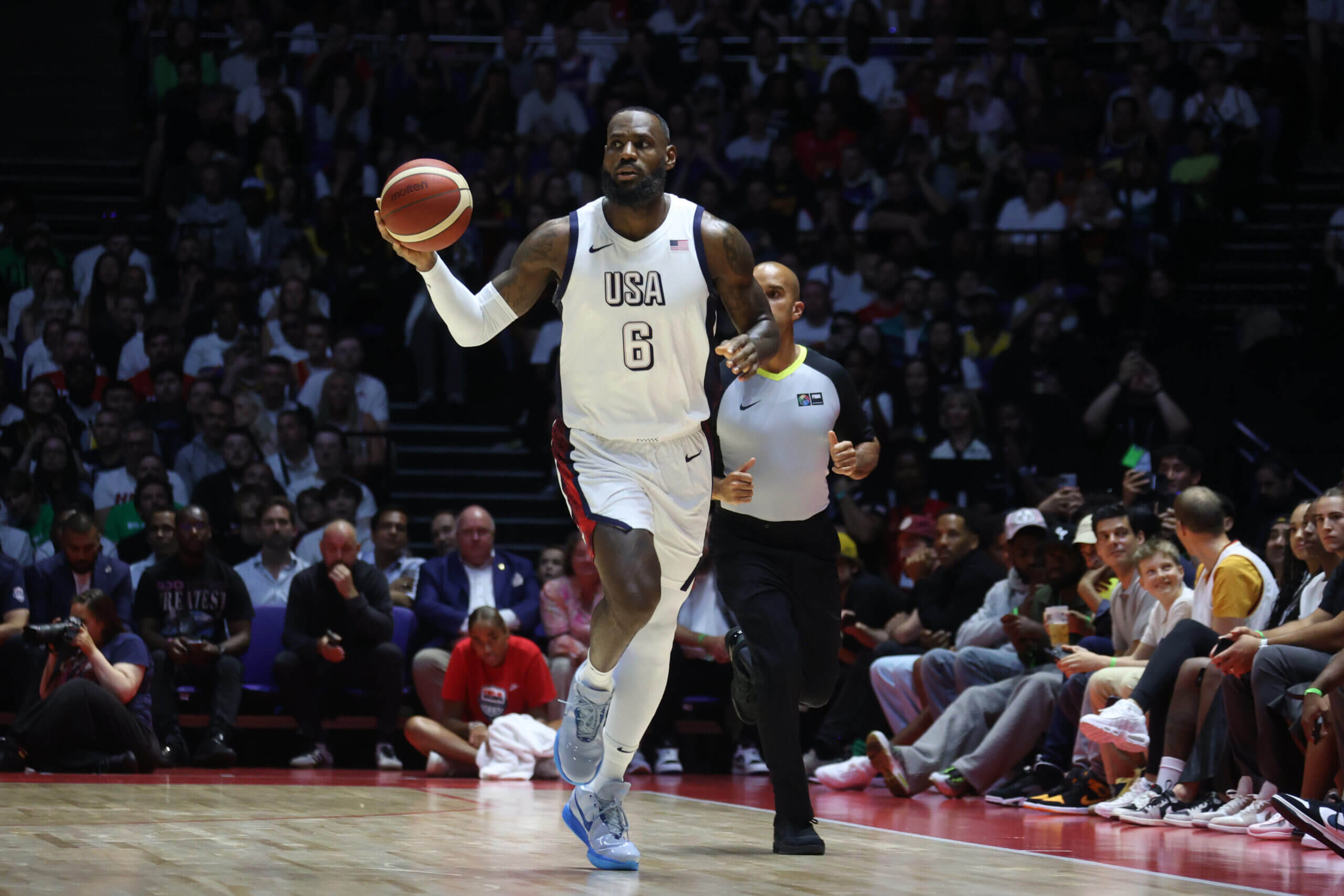LeBron James' late scoring spree propels Team USA past Germany in final pre-Olympic game