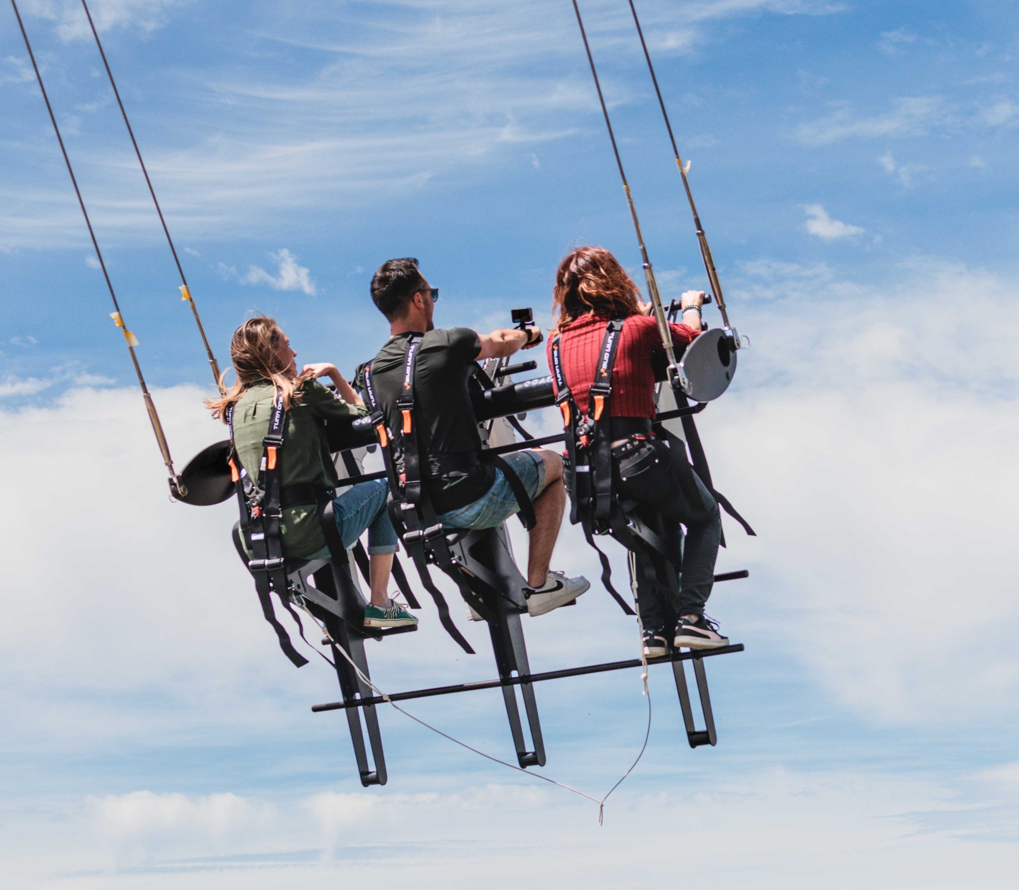 A Giant Swing Above La Clusaz
