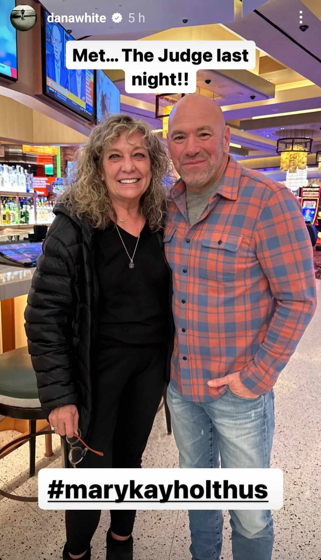 Dana White shows support for Las Vegas judge brutally attacked behind the bench