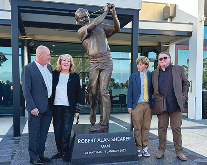 Bob Shearer celebrated with Southern GC statue