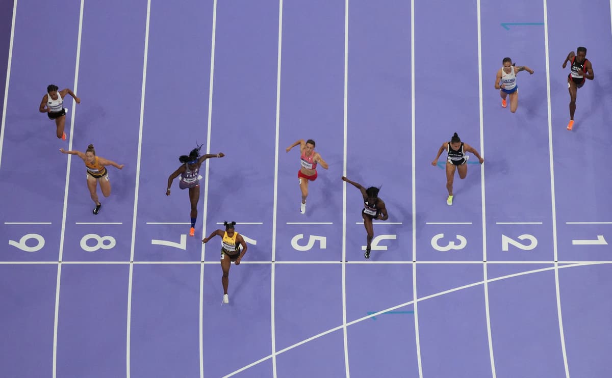 Olympics 2024 LIVE! Julien Alfred wins women's 100m; Imane Khelif medal; Simone Biles gold; Team GB latest