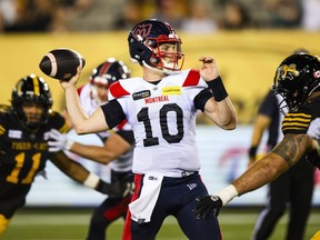 QB Davis Alexander overcomes early mistakes to lead Alouettes over Ticats