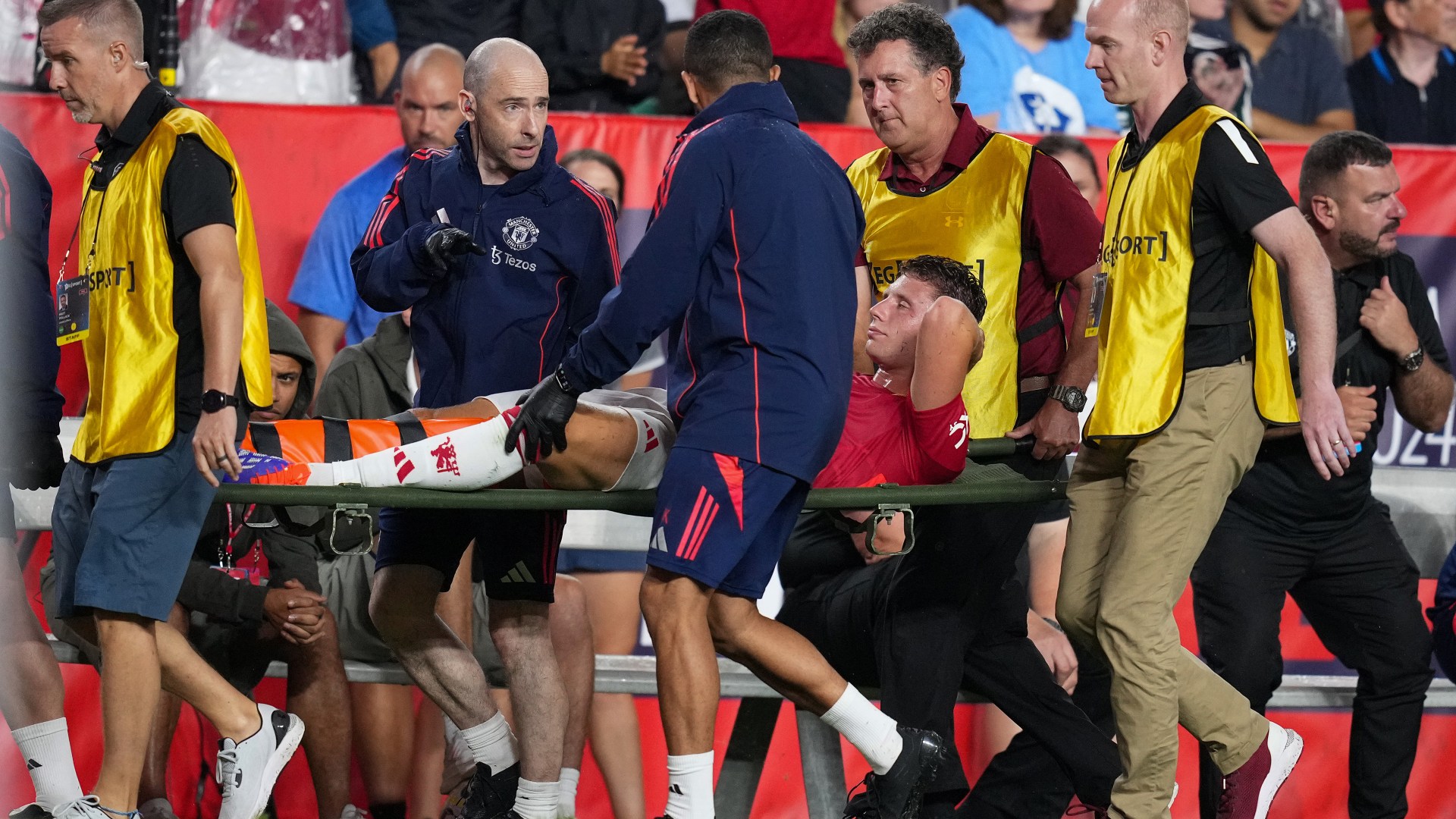 Erik ten Hag shows compassionate side with gesture as Manchester United youngster stretchered off in pre-season