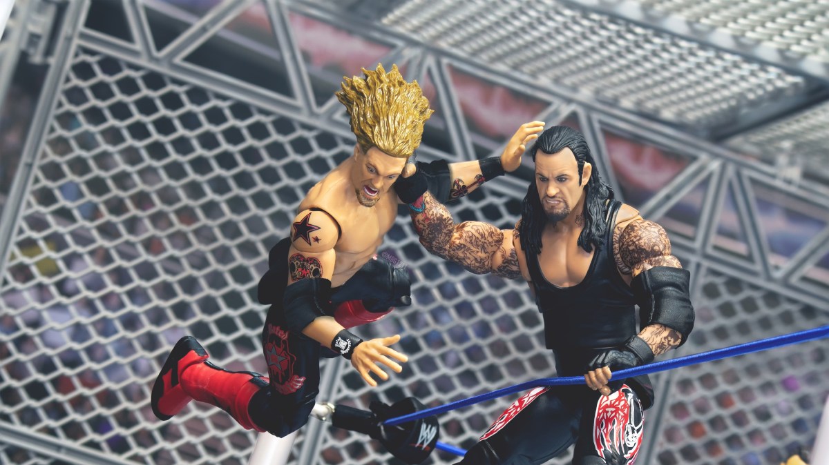 Undertaker Chokeslams Edge Through Tables at SummerSlam 2008 … in Figure Photography