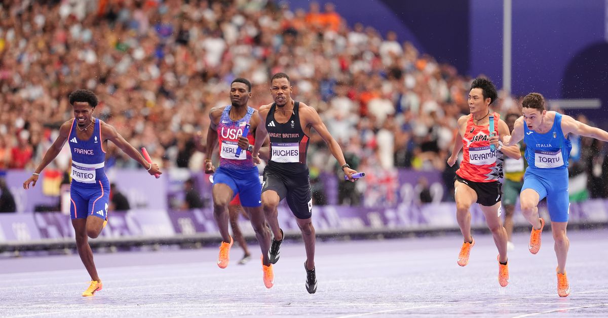 Team USA had another disaster in men’s 4×100 relay in 2024 Paris Olympics