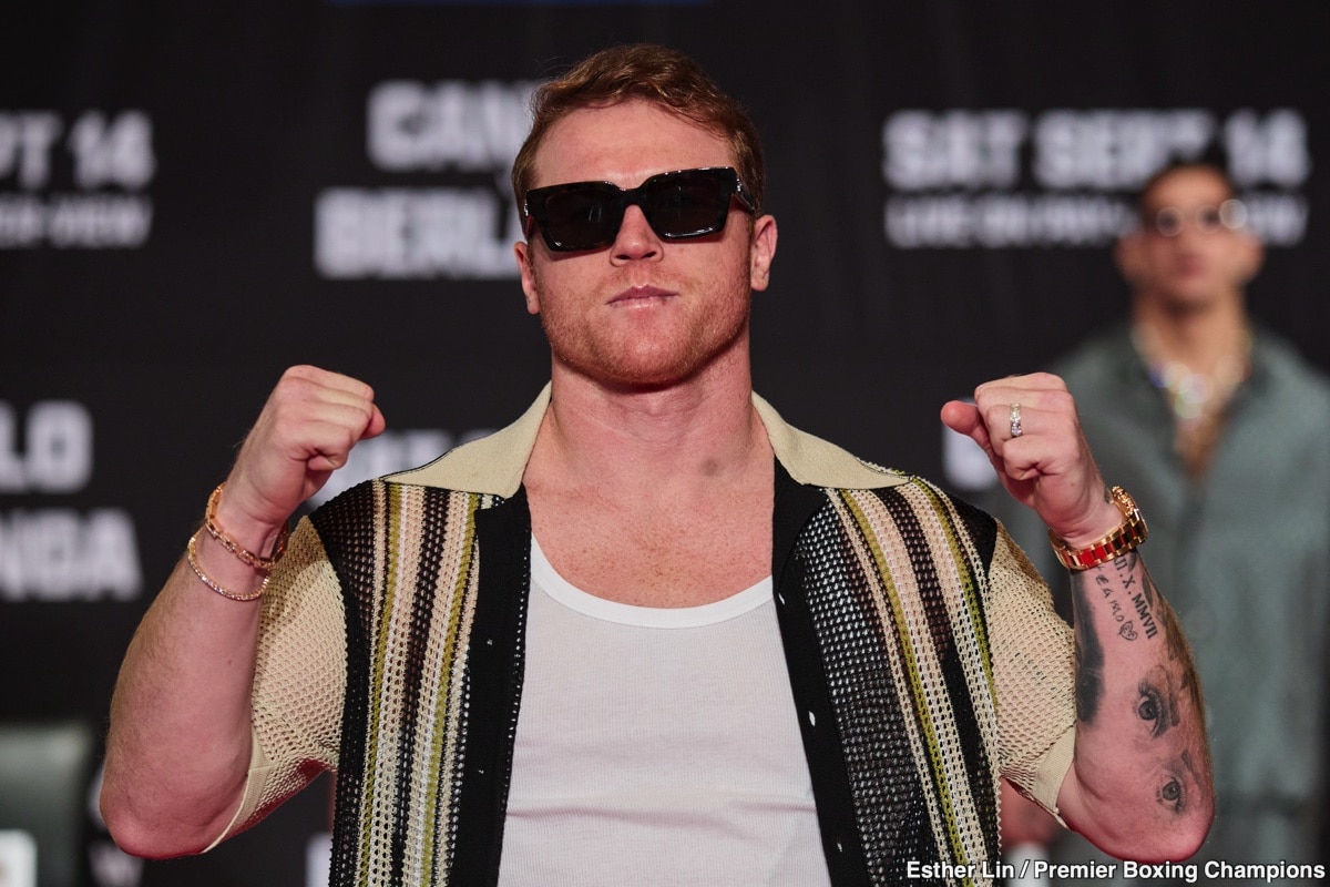 Canelo Not Concerned About Going Head To Head With UFC On Sep 14th Canelo Not Concerned About Going Head To Head With UFC On Sep 14th
